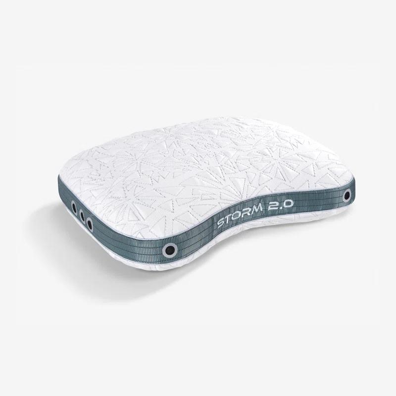 Bedgear Bedgear Storm Cuddle Curve Performance Cooling Pillow for Side Sleepers- Medium Firmness
