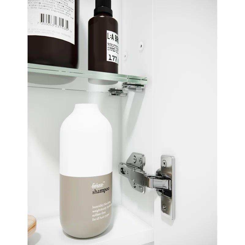 Glass Warehouse One Door MDF Square Shape Medicine Cabinet