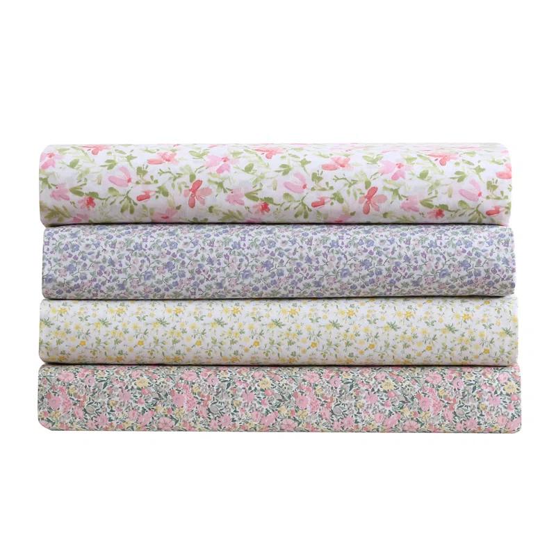 Laura Ashley Printed Cotton Percale Pillowcase Set (Set of 2)