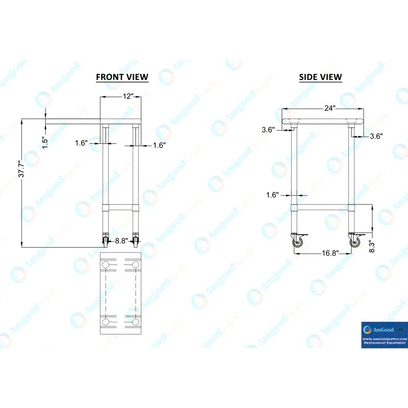 Amgood Metal Prep Table
