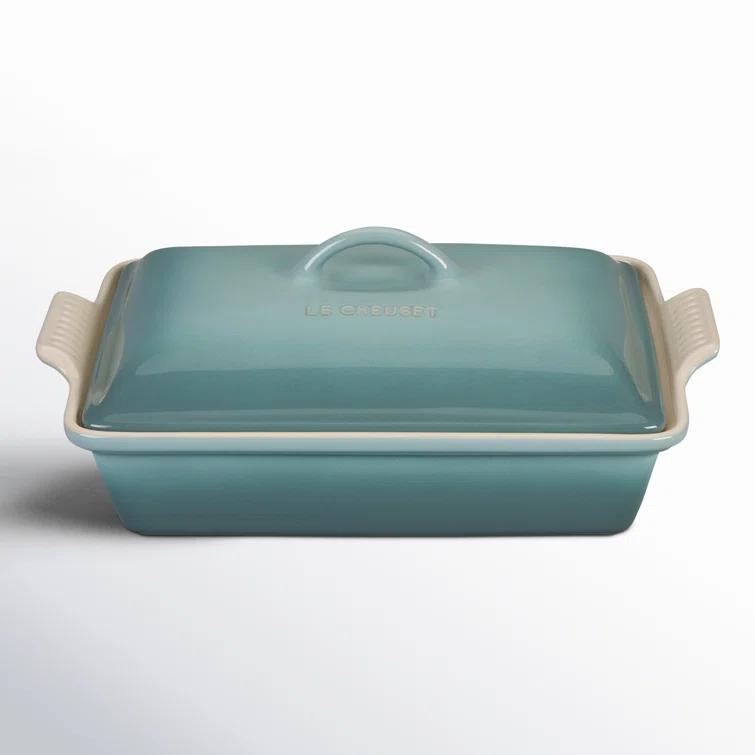 Le Creuset Heritage Stoneware 4 Qt. Rectangular Casserole with Lid