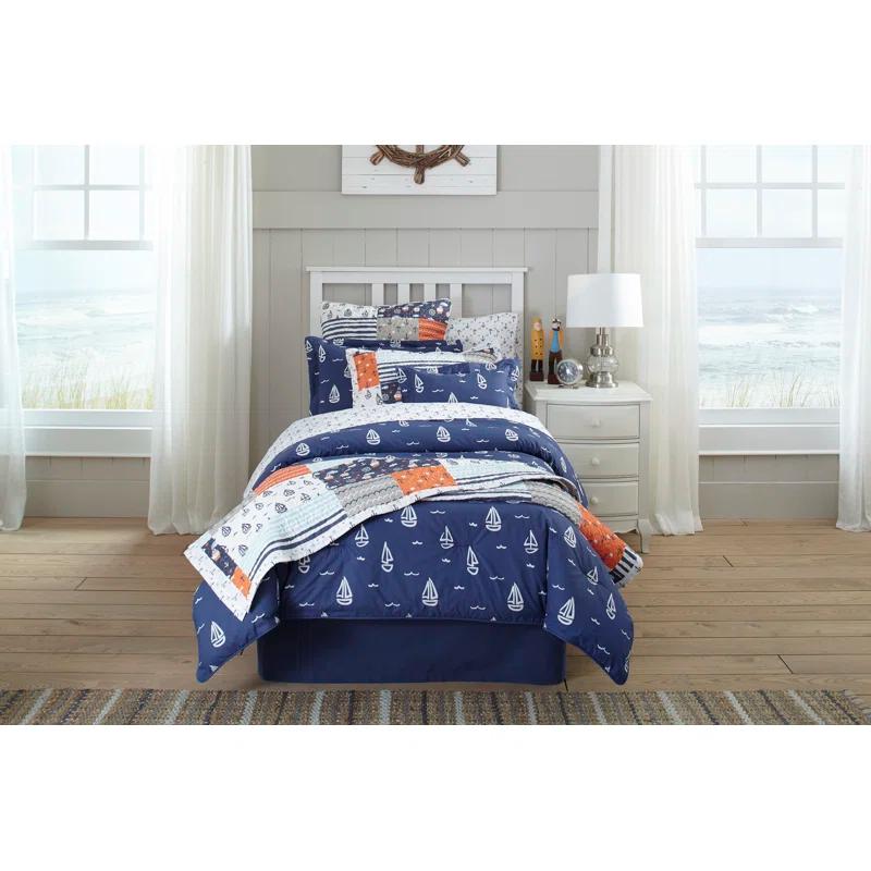 Lullaby Bedding Away At Sea Modern & Contemporary Percale Bedding Set