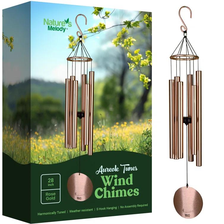Nature's Melody Nature's Melody Tuned 6-Tube Outdoor Wind Chimes