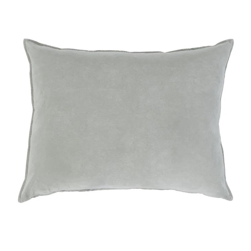 Bianca Velvet Oversized Pillow by Pom Pom at Home - Natural