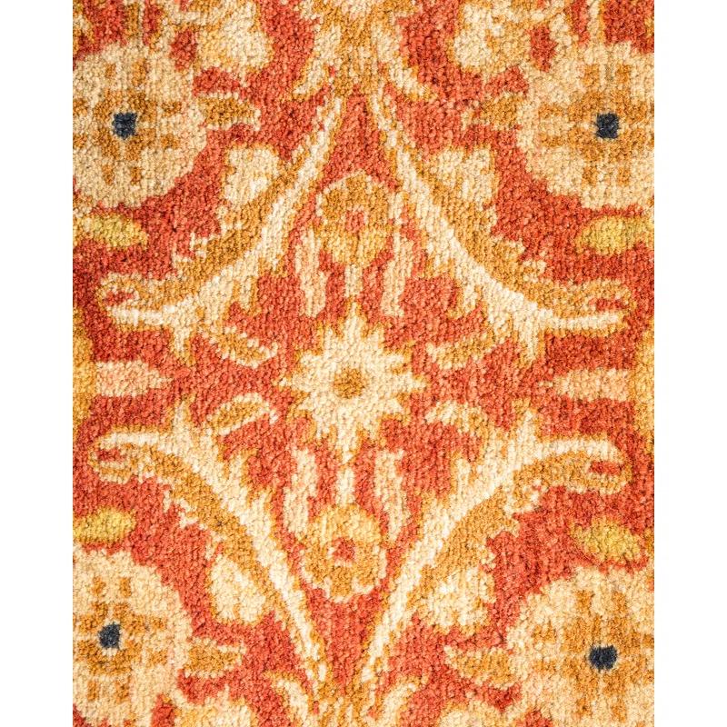 Handmade Ivory Wool Rectangular Area Rug 6'4" x 9'5"