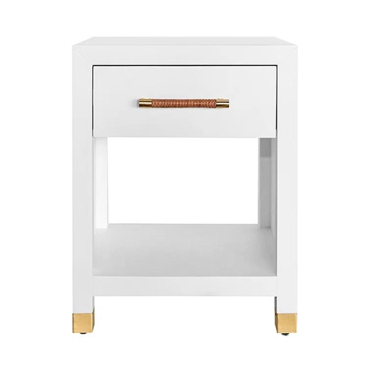 Worlds Away Pelham End Table with Storage