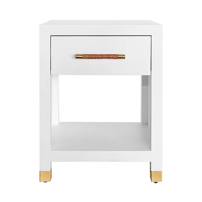 Worlds Away Pelham End Table with Storage