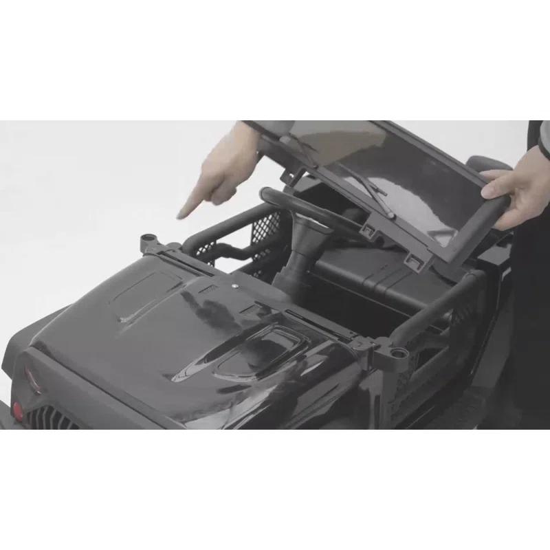 Ancheer Alex 24V Electric Ride on Jeeps for Kids, Ride On Car Truck with Remote Control, Battery Power Car Wheels for Kids w/LED Lights, Bluetooth, Music, 3 Speeds, 24 Volt Ride on Toys for Boys and Girls