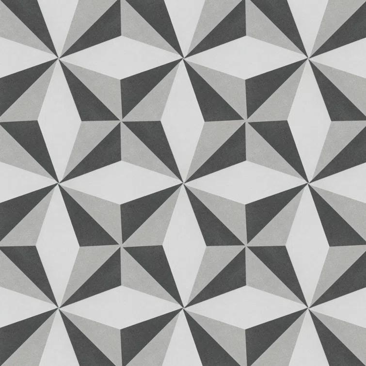 Merola Tile Twenties 4" x 4" Ceramic Patterned Wall & Floor Tile