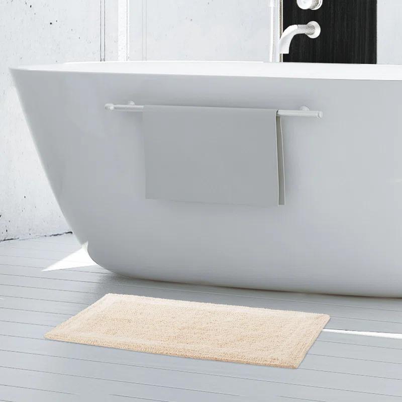 French Connection French Connection Hearn Rectangle Cotton Blend Bath Rug