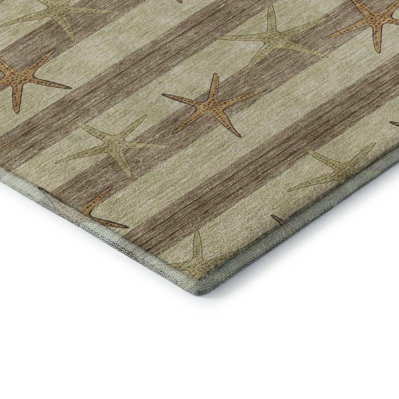 Premium Machine Washable Cerrito AMF191 Tan Rug