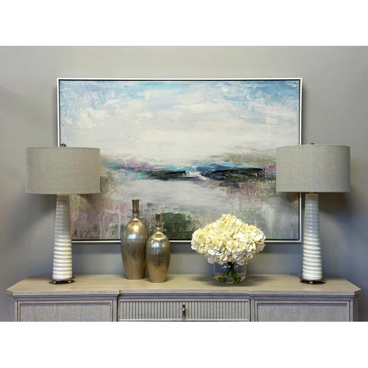 Creative Displays, Inc. Hydrangea In Glass Vase | Perigold