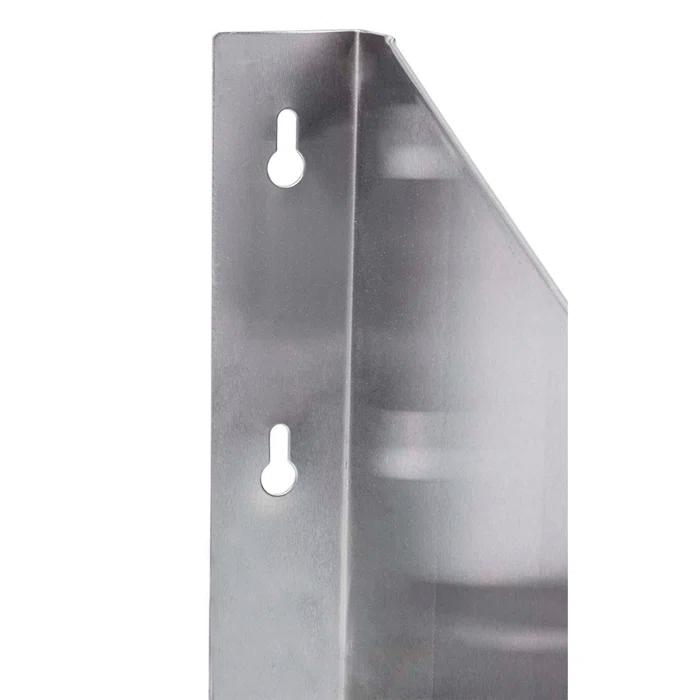 Amgood 12 in. x 36 in. Stainless Steel Wall Shelf with Side Guards