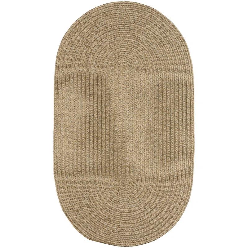 Highland Dunes Coronado Braided Tan Area Rug