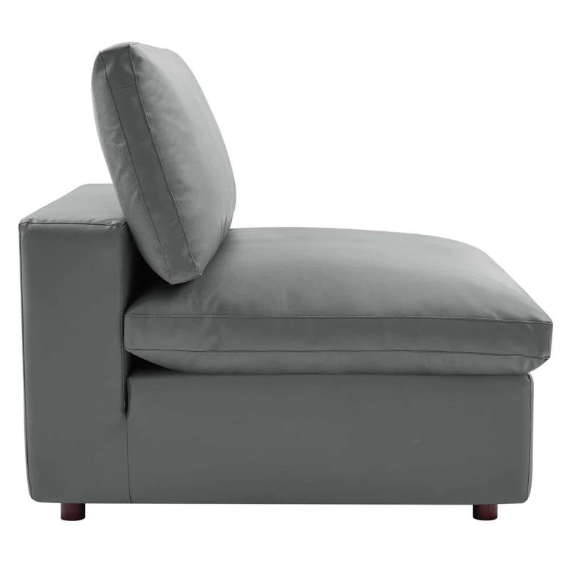 Modway Modway Commix Down Filled Overstuffed Vegan Leather 5-Piece Sectional Sofa