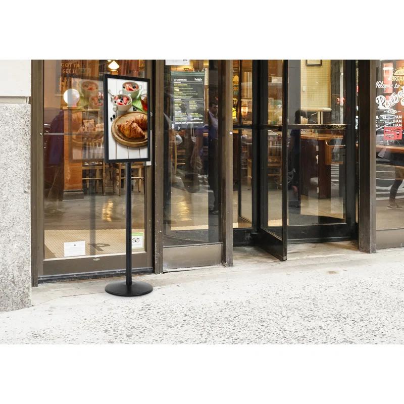 MT Displays Aluminum Pedestal Sign Holder Stand