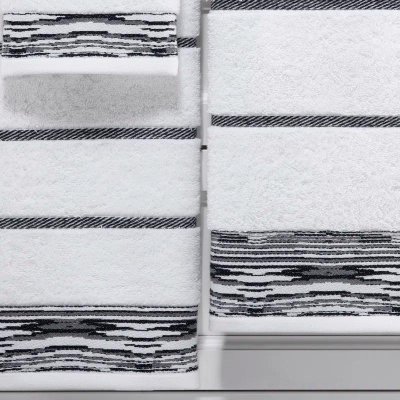 Nicole Miller Home Nicole Miller Sydney Cotton Honeycomb / Waffle Bath Towels