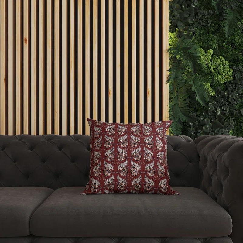 Amrita Sen Botanical Bouquet Floral Indoor/Outdoor Reversible Throw Pillow