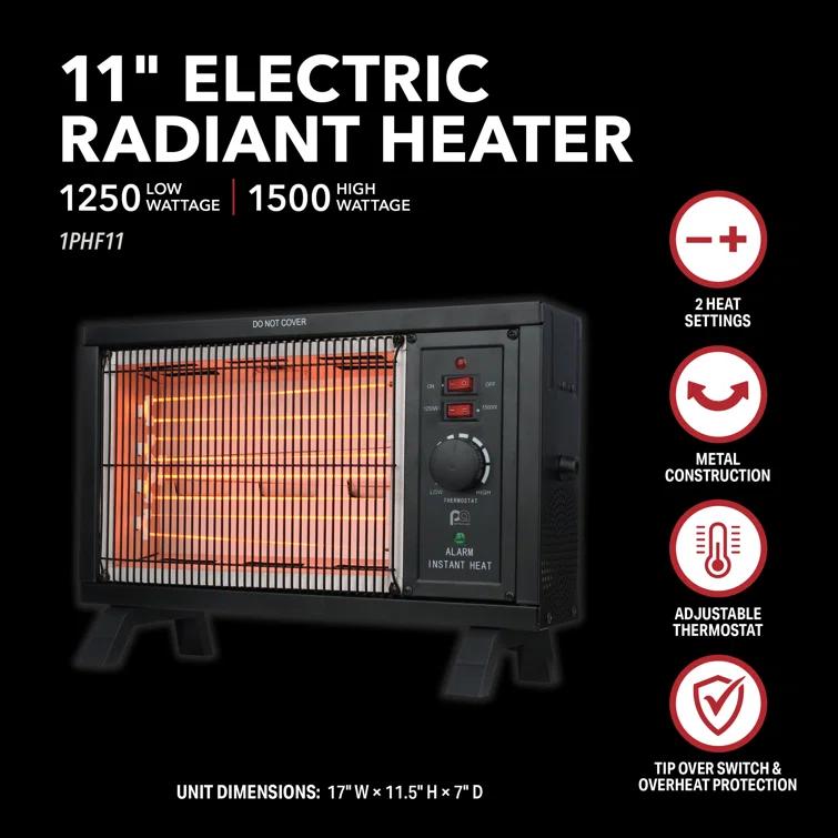 Perfect Aire Perfect Aire 5118 BTU Electric Compact Space Heater with Adjustable Thermostat