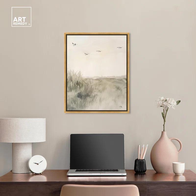 Art Remedy Gaviotas Canvas Boho Minimalist Abstract Wall Art by Art Remedy