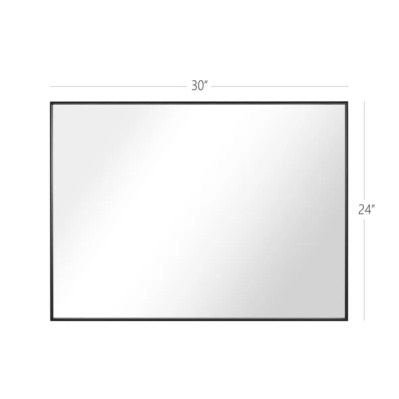 Ledel Modern & Contemporary Rectangle Bathroom Vanity Mirror Metal Framed Wall Mirror