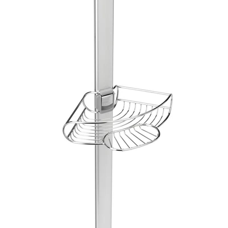 simplehuman Simplehuman Tension Pole Stainless Steel and Anodized Aluminum Shower Caddy