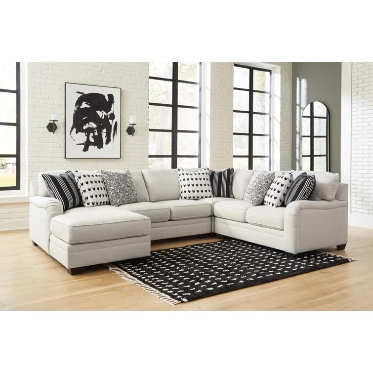 Wildon Home® Genneth 4 - Piece Upholstered Sectional