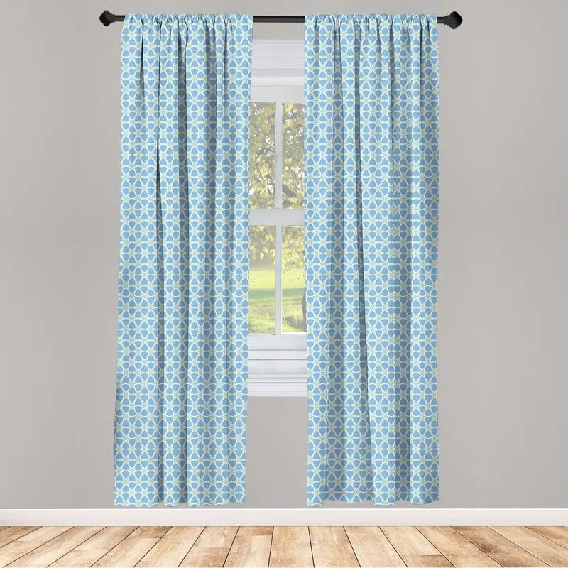Moroccan Semi-Sheer Rod Pocket Sliding Panel (Set of 2)