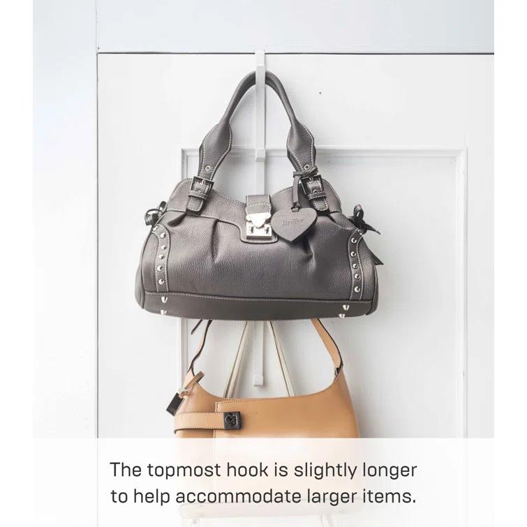 Yamazaki Home Yamazaki Home Over The Door Hooks - Vertical Hanging Coat Rack, Steel, Over-the-Door