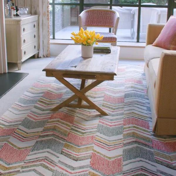 Dash and Albert Rugs Zig Zag Hand Micro Hooked Wool Rug
