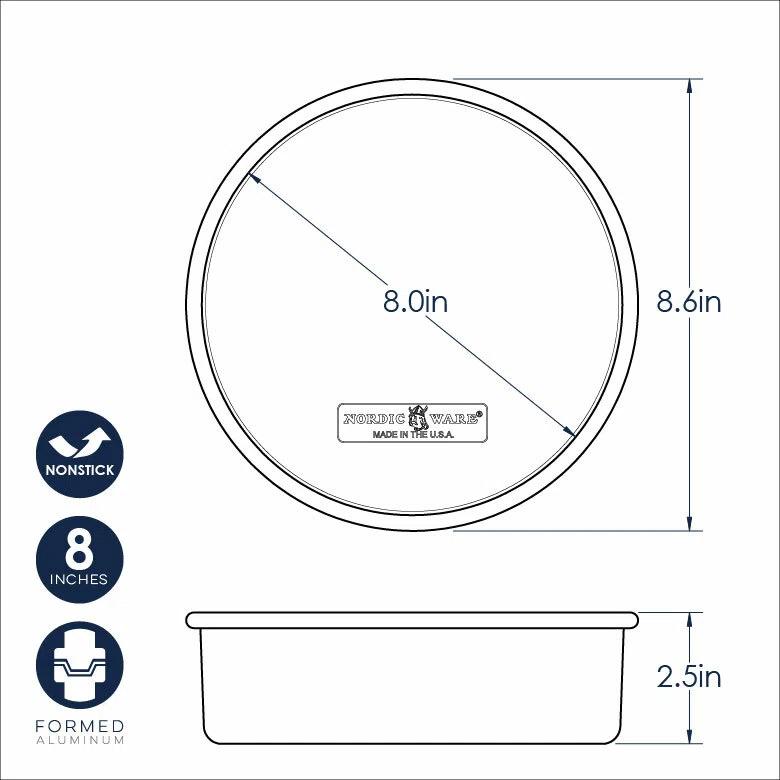 Nordic Ware Nordic Ware Naturals® Nonstick 8" Round Cake Pan