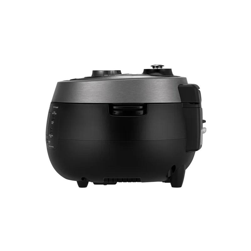 Cuckoo Electronics CUCKOO 6-Cup Twin Pressure Rice Cooker & Warmer with Nonstick Inner Pot, 14 Menu Options, Safe Steam Release, 3 Voice Guide, Auto Clean (Black) CRP-RT0609FB