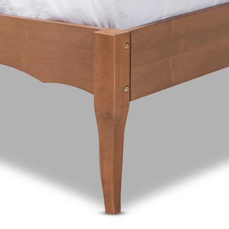 Kelly Clarkson Home Lilliana Platform, Vintage Vibe, Queen Bed, Ash Walnut Rattan, 63.78'' W X 85.43'' L X 48.19'' H