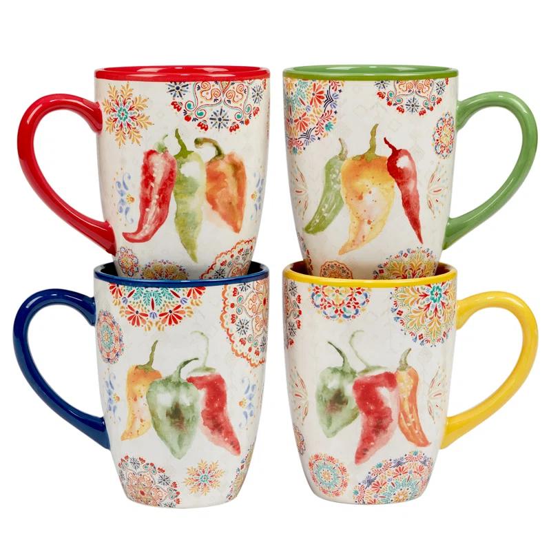 Certified International Certified International Sweet & Spicy Set Of 4 Mug