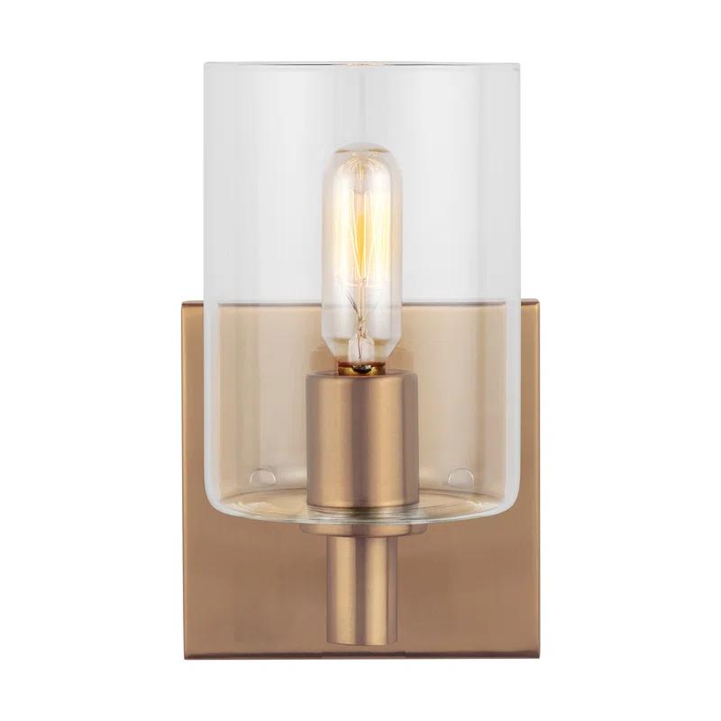 Haines Single Transparent Dimmable Bath Sconce