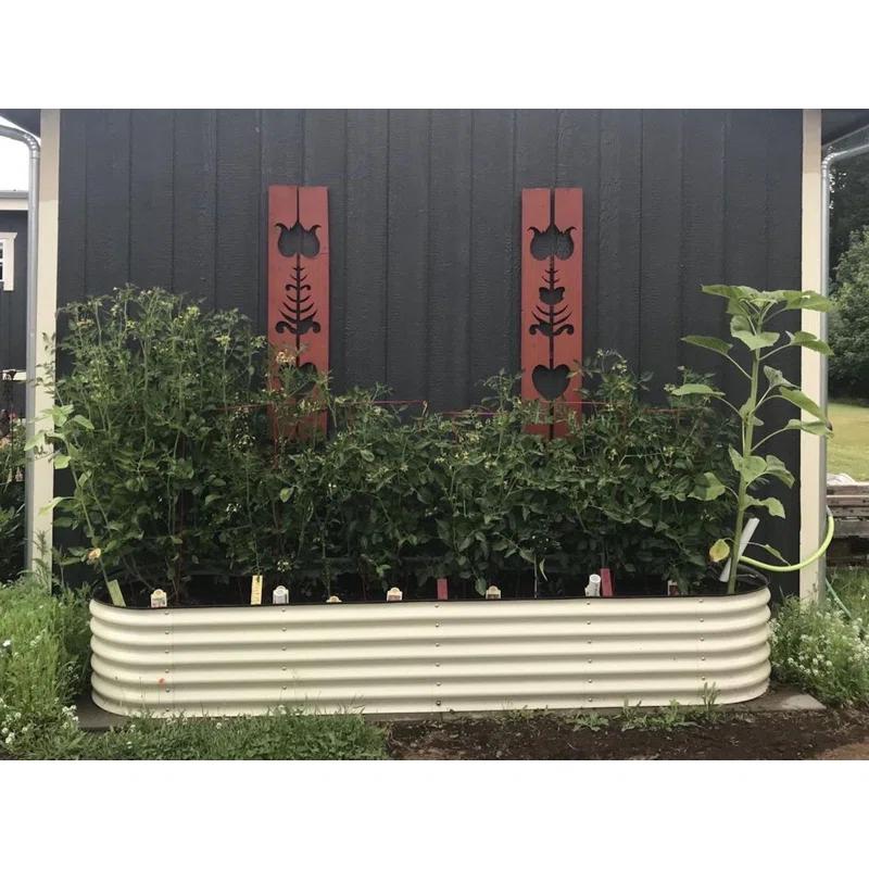 17" Tall 9 In 1 Modular Metal Outdoor Raised Garden Bed