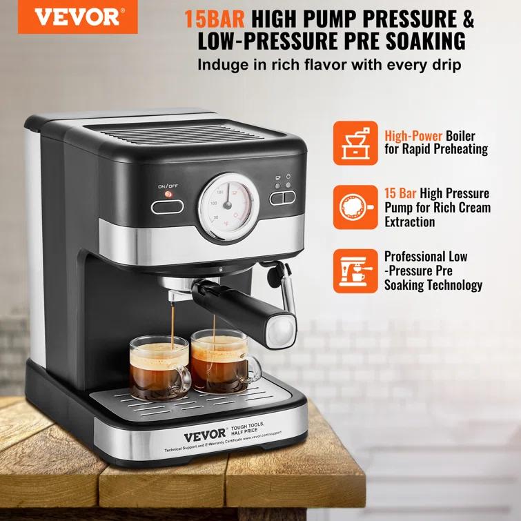 Stellweilan Tessberg Stellweilan Tessberg Semi-Automatic Espresso Machine with Frother