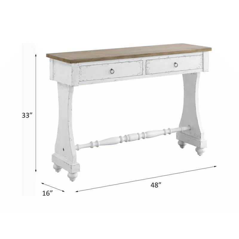 One Allium Way® Carminda console table, entryway table, foyer table with 2 drawers