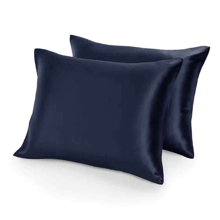 Bare Home Soft Poly Satin Pillowcase Set