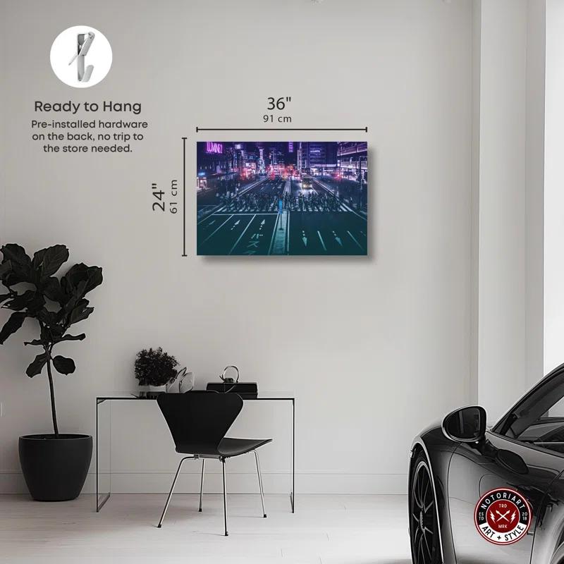Notori Art By Shinjuku Station Canvas Modern Mancave Art Prints by Notoriart