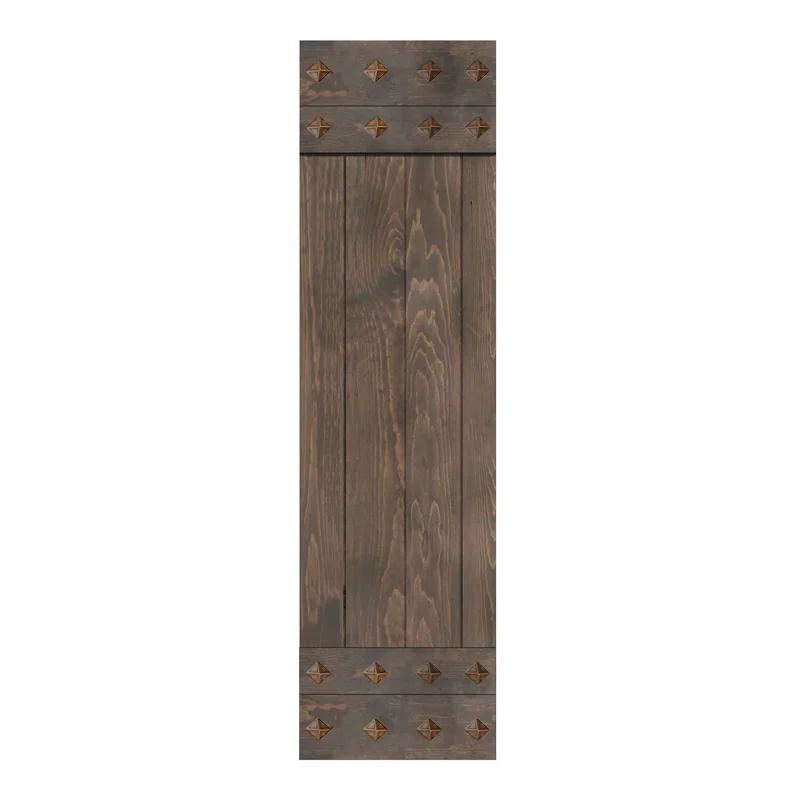IsLife 84'' Solid Wood Paneled Matte without Installation Hardware Kit Barn Door
