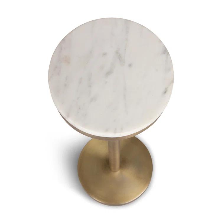 Oswald Side Table - White Marble