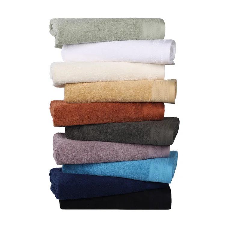 Superior Honeycomb Textured Waffle Border Cotton Medium Weight Bath Sheets (Set of 2)