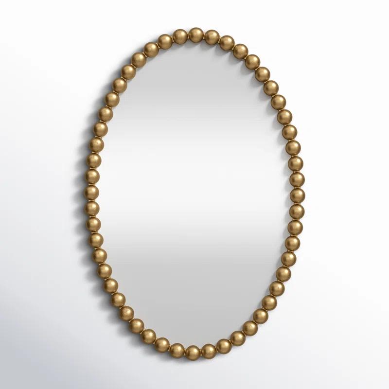 Sanne Metal Oval Wall Mirror