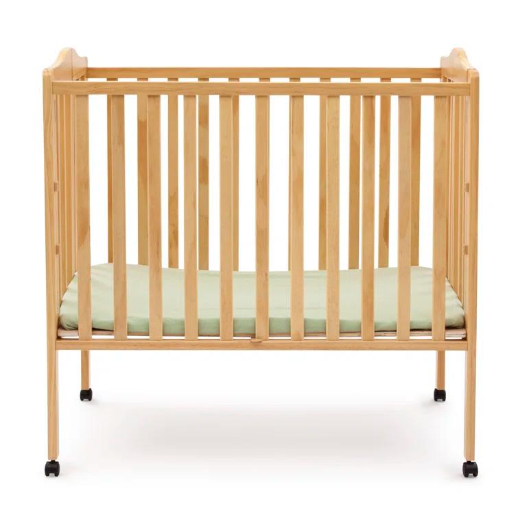 Delta Children Folding Mini Portable Crib with Mattress