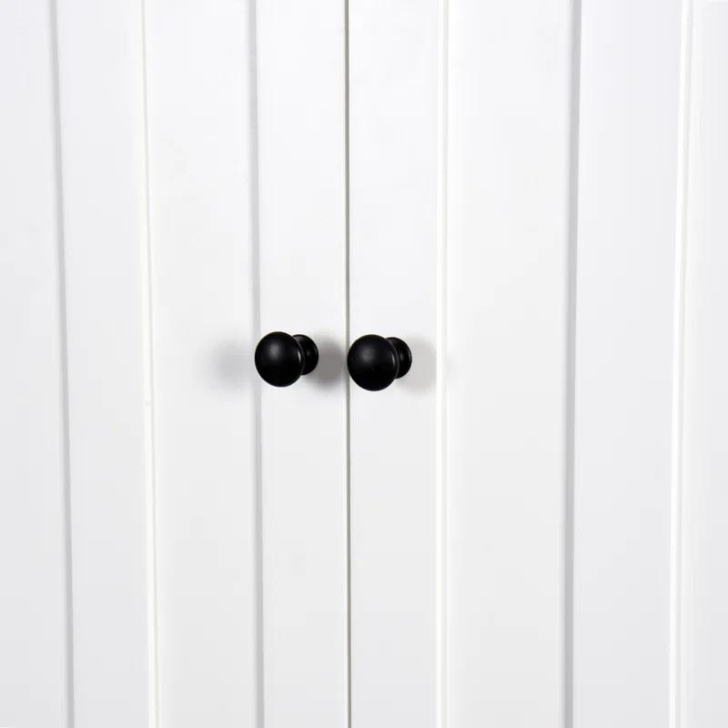 HLILish Bathroom Wooden Storage Cabinet Over-The-Toilet Space Saver With A Adjustable Shelf 23.62X7.72X67.32 Inch