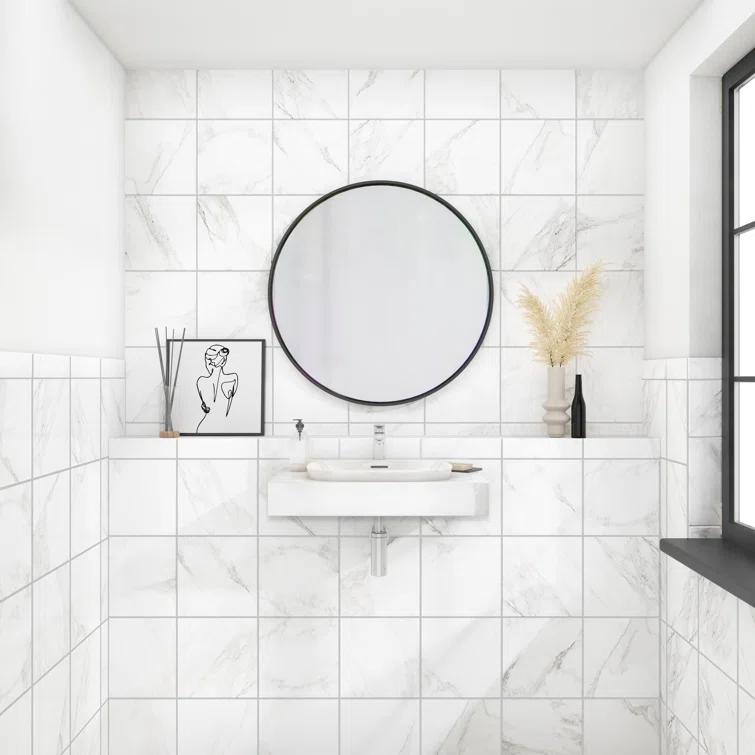 Daltile Perpetuo 12" x 12" Porcelain Marble Look Floor & Wall Tile