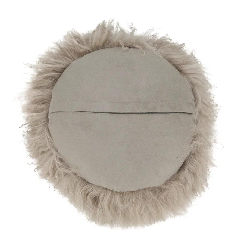 Mongolian Lamb Pillows Lumbar Throw Pillow