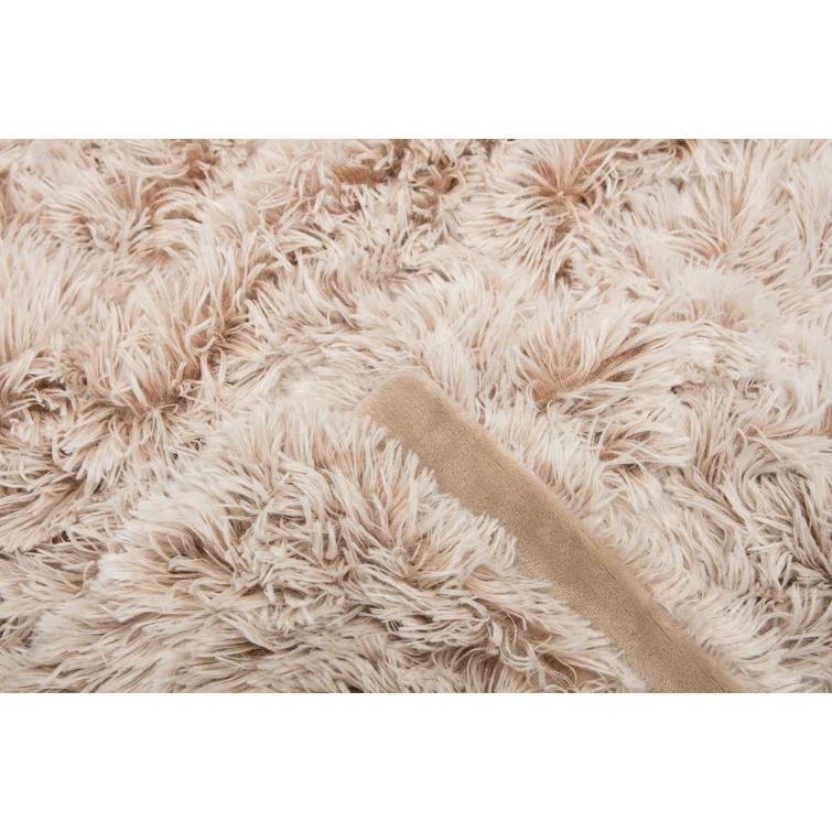 Chanasya Shaggy Shaggy Super Elegent Sherpa Long Fur Throw