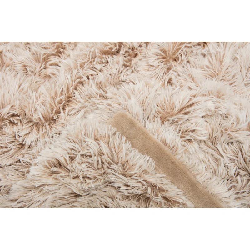 Chanasya Shaggy Shaggy Super Elegent Sherpa Long Fur Throw